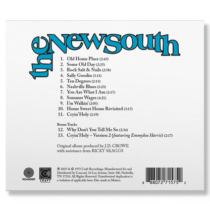 J.D. Crowe & The New South (Deluxe Edition) Music CD