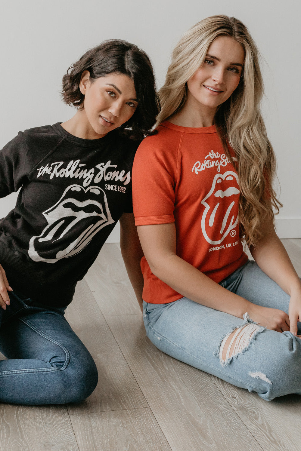 Rolling Stones Black Raglan Womens Tee Shirt Black
