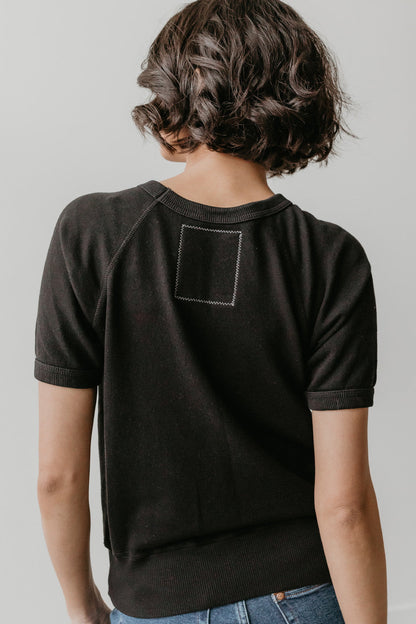 Rolling Stones Black Raglan Womens Tee Shirt Black