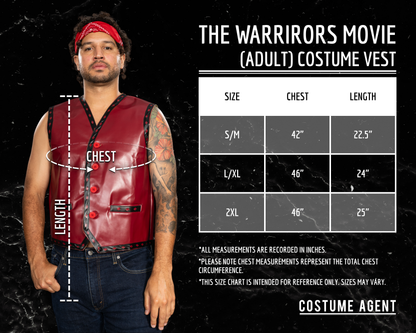 The Warriors Movie Halloween Cosplay Costume Vest and Bandana Set