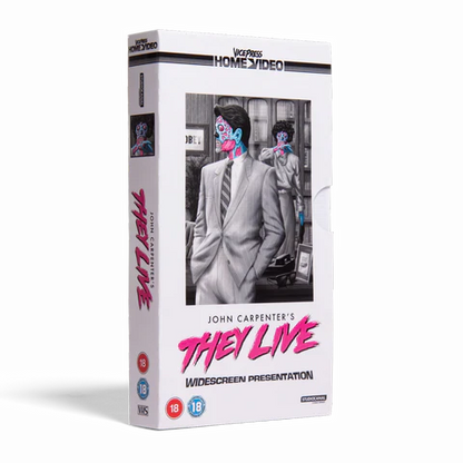 Vice Press: They Live VHS (We Sleep White Tape Slip Case Edition) Limited Edition /500