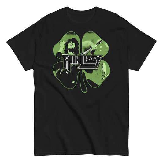 Thin Lizzy 4 Leaf Icons Mens T Shirt Black