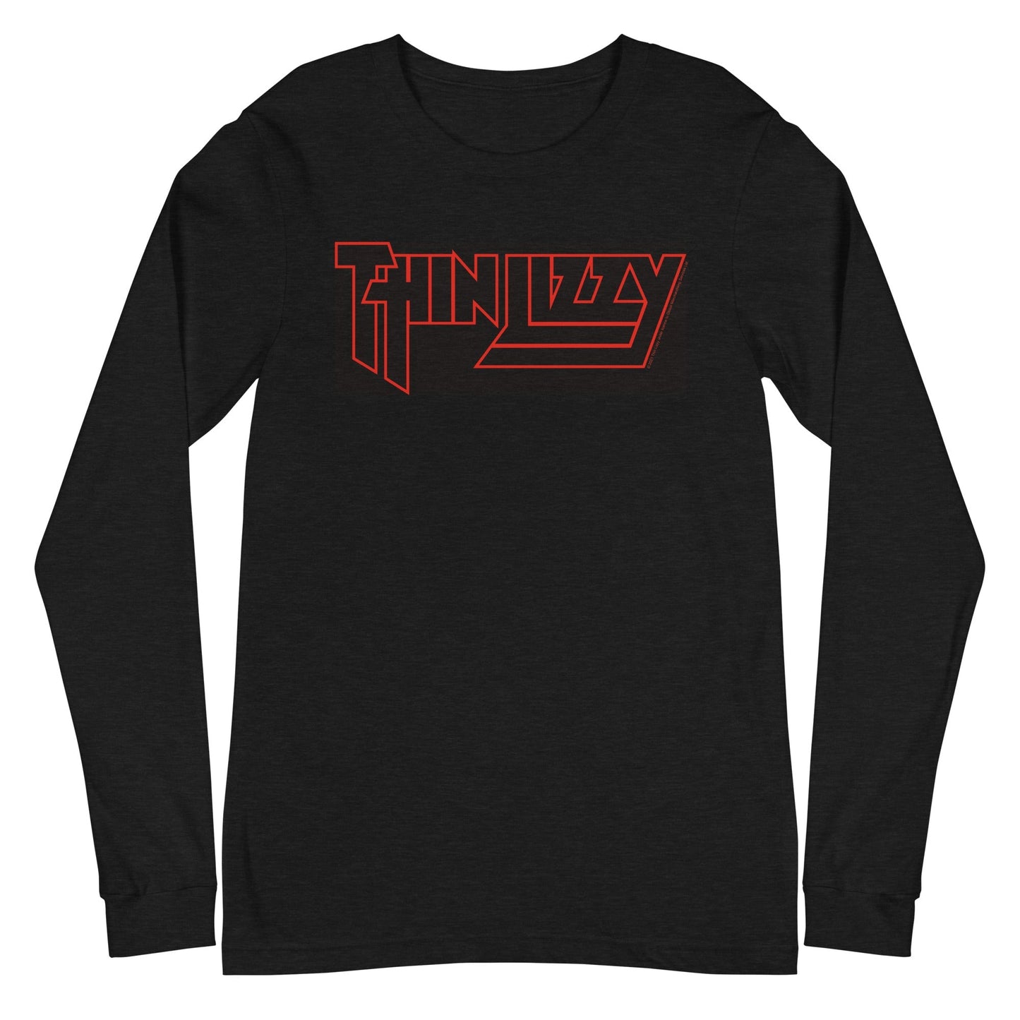 Thin Lizzy Classic Logo Mens Long Sleeve Shirt Black