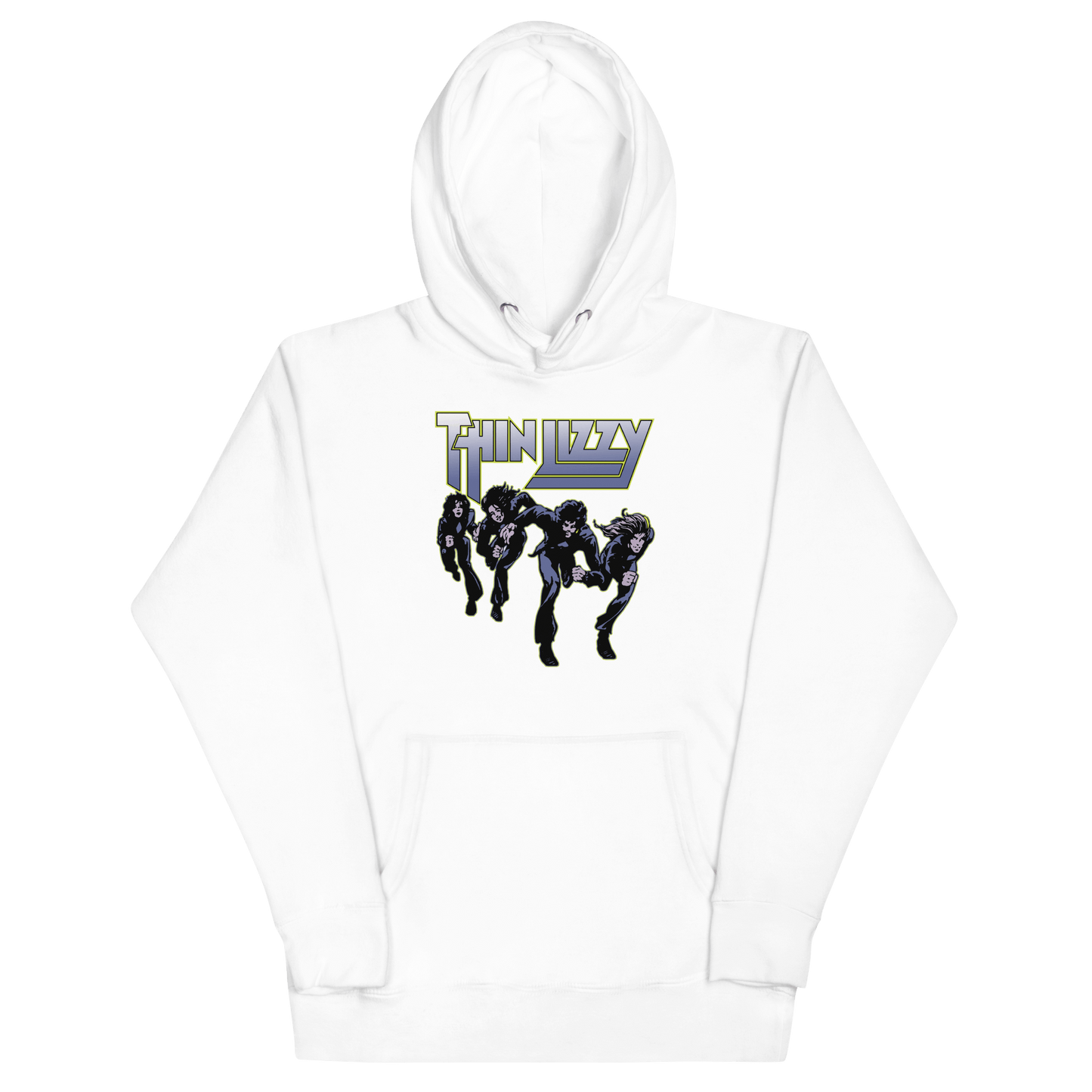 Thin Lizzy Jailbreakers  Mens Officially Licensed Hoodie White