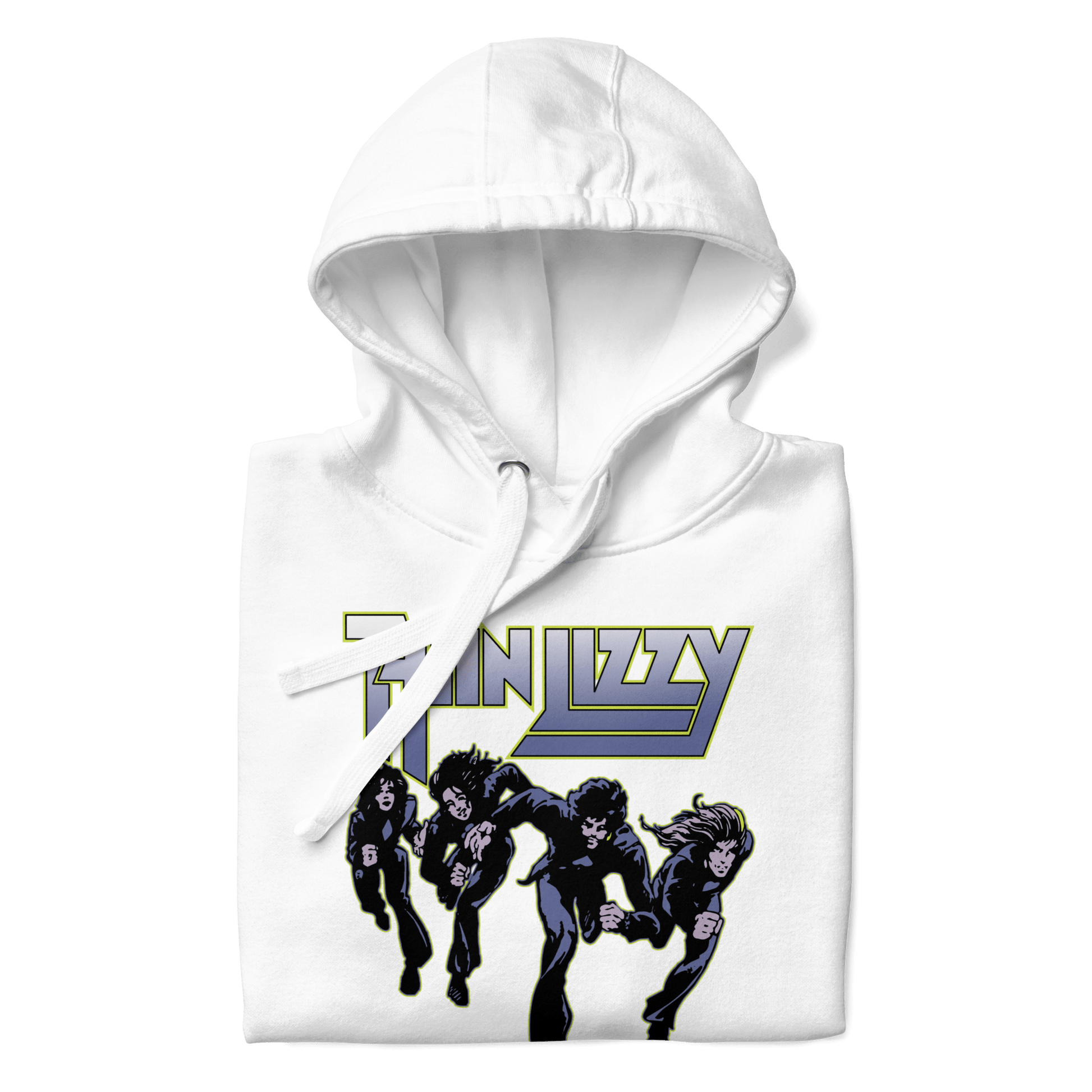Thin Lizzy Jailbreakers  Mens Officially Licensed Hoodie White