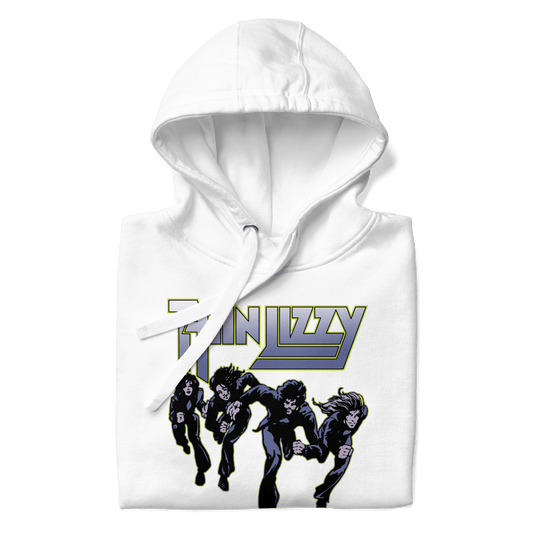 Thin Lizzy Jailbreakers  Mens Officially Licensed Hoodie White