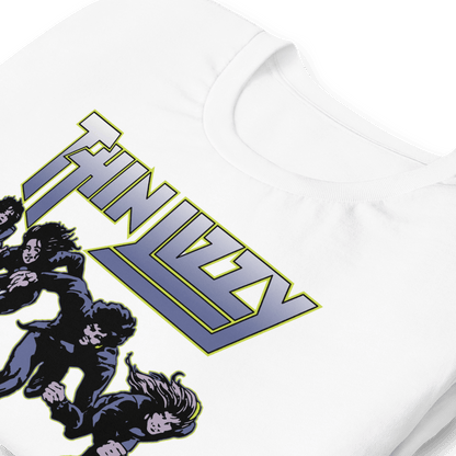Thin Lizzy Jailbreakers Jumbo Print Officially Licensed Mens T Shirt White