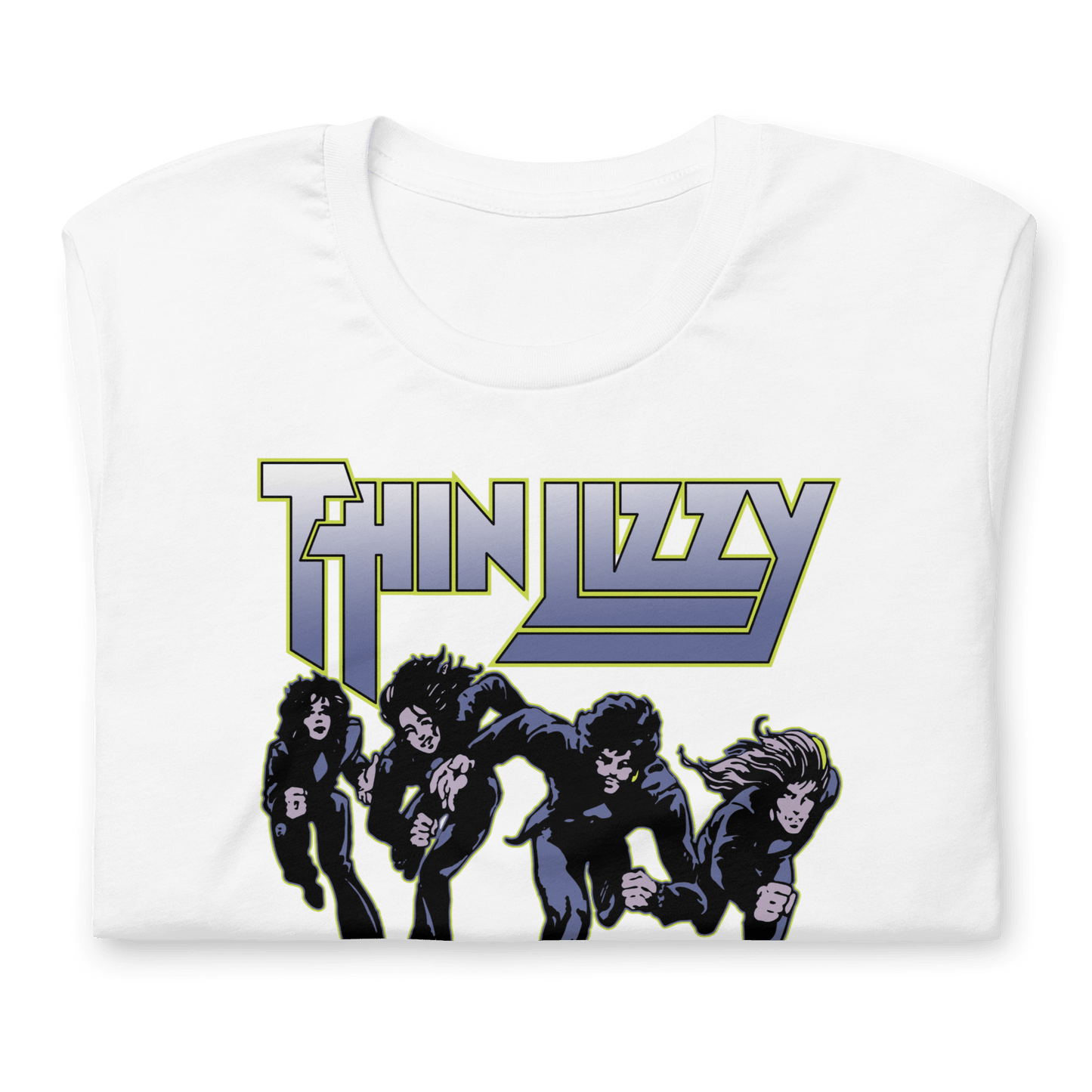 Thin Lizzy Jailbreakers Jumbo Print Officially Licensed Mens T Shirt White