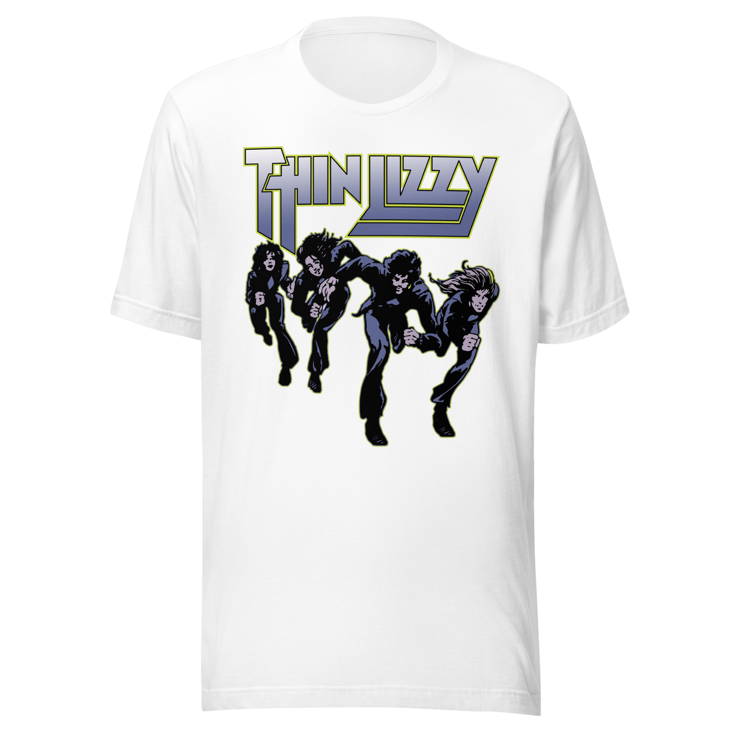 Thin Lizzy Jailbreakers Jumbo Print Officially Licensed Mens T Shirt White
