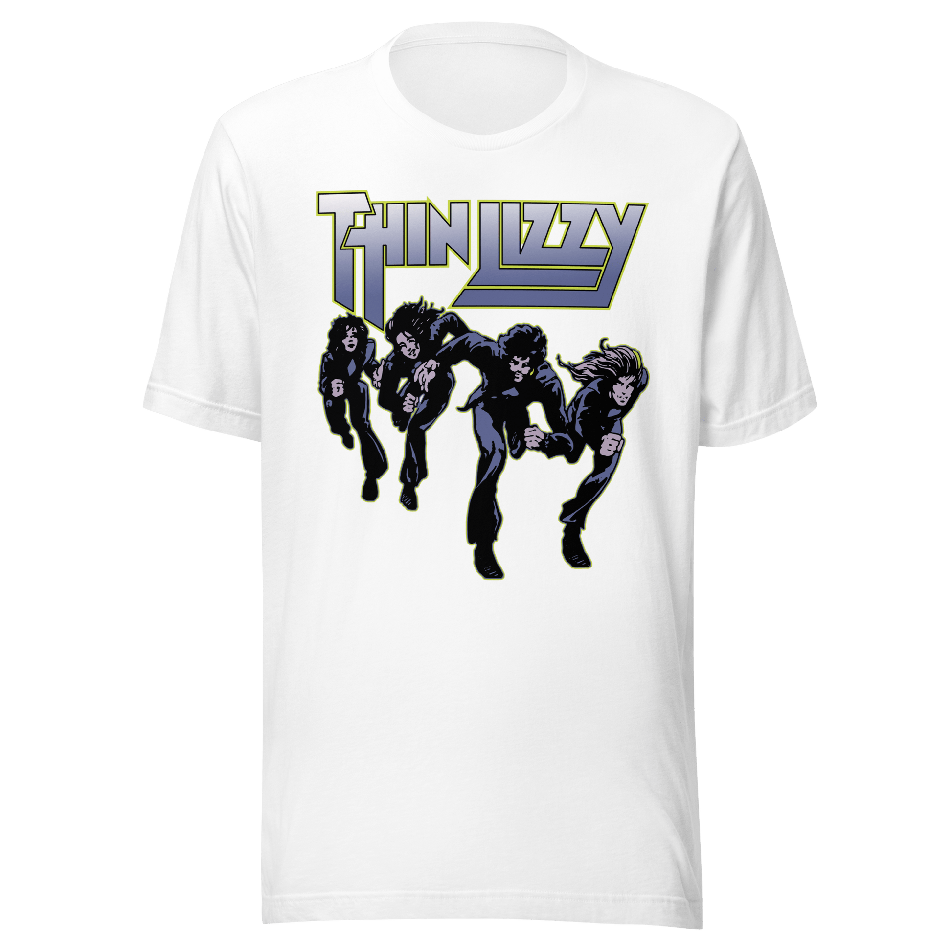 Thin Lizzy Jailbreakers Jumbo Print Officially Licensed Mens T Shirt White