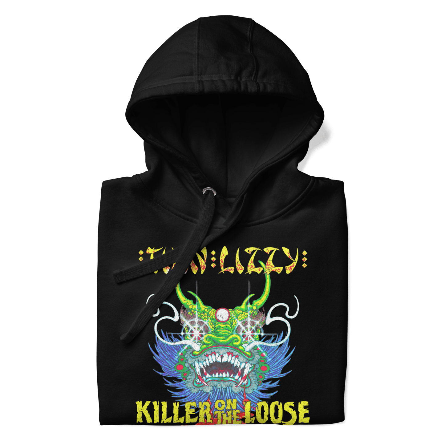 Thin Lizzy Killers on the Loose Mens Officially Licensed Hoodie Black