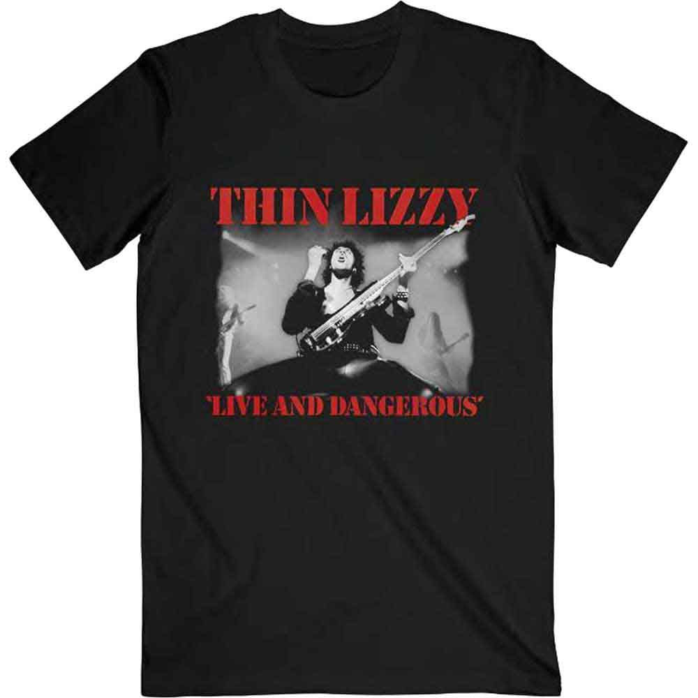 Thin Lizzy Live & Dangerous Mens T Shirt Officially Licensed