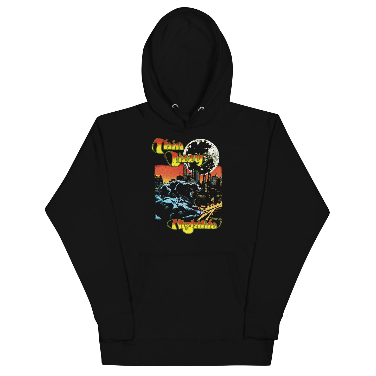 Thin Lizzy Nightlife Mens Hoodie Black