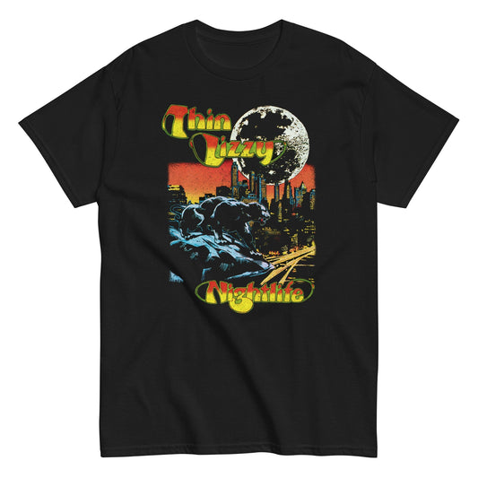 Thin Lizzy Nightlife Mens T Shirt Black