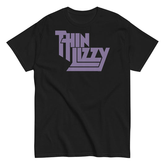 Thin Lizzy Pastel Logo Mens T Shirt Black