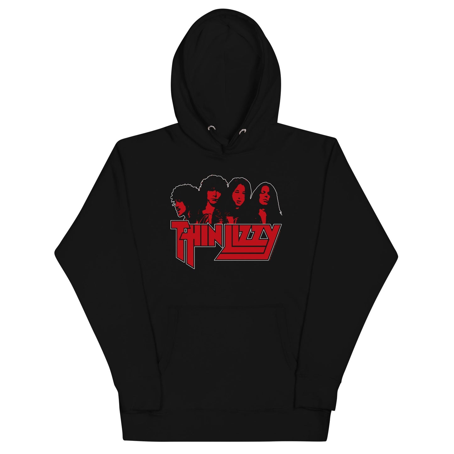Thin Lizzy Profile Mens Officially Licensed Hoodie Black