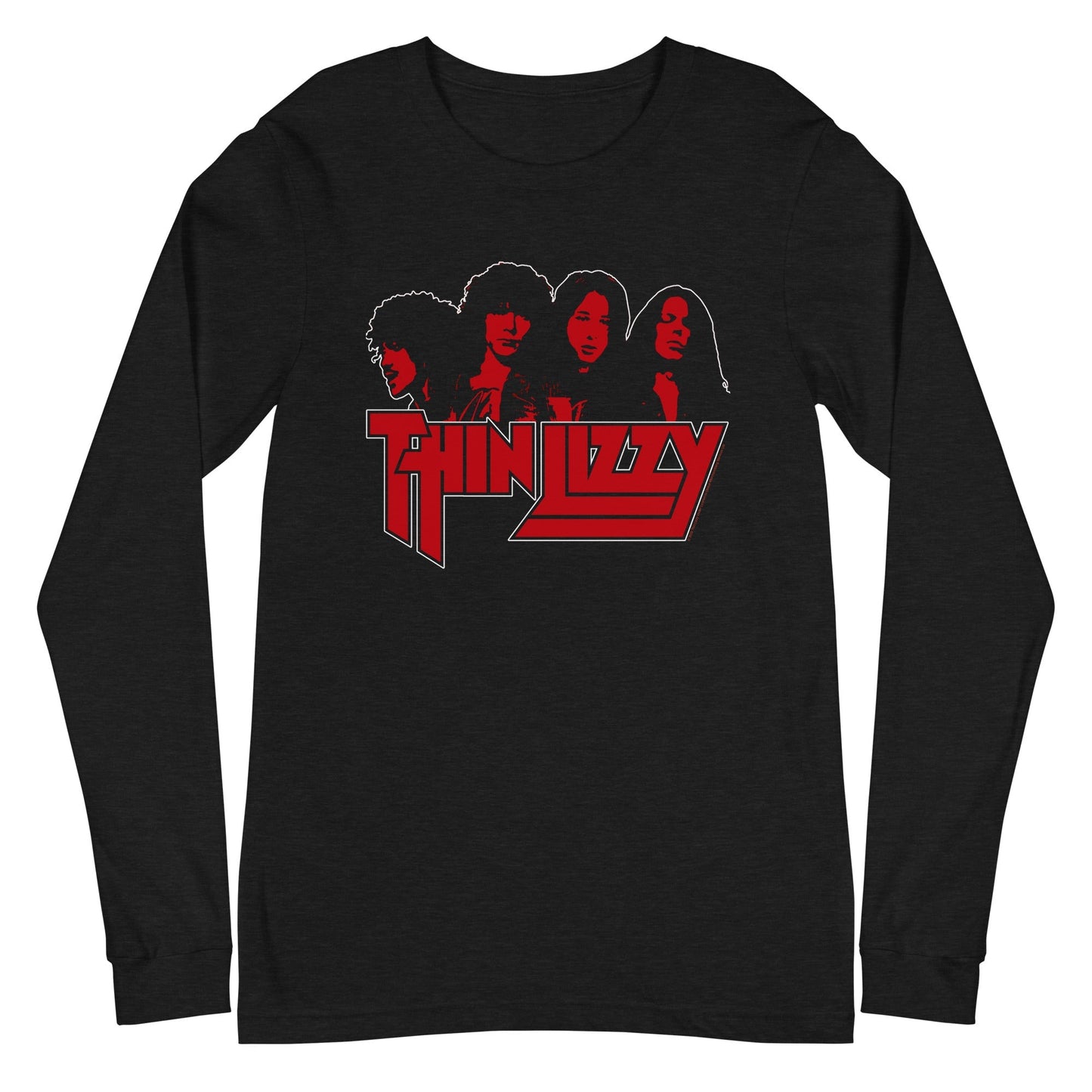 Thin Lizzy Profile Mens Long Sleeve Shirt Black