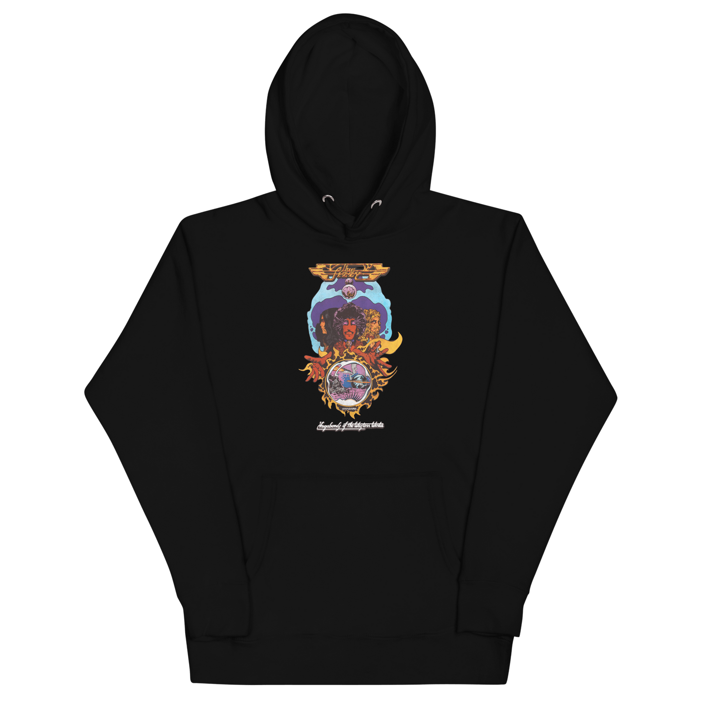 Thin Lizzy Vagabonds Mens Officially Licensed Hoodie Black