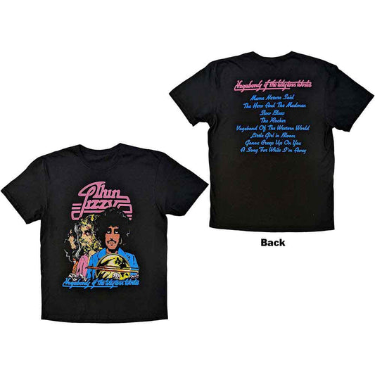 Thin Lizzy Vagabonds of the Western World Tracklist [T-Shirt] Officially Licensed