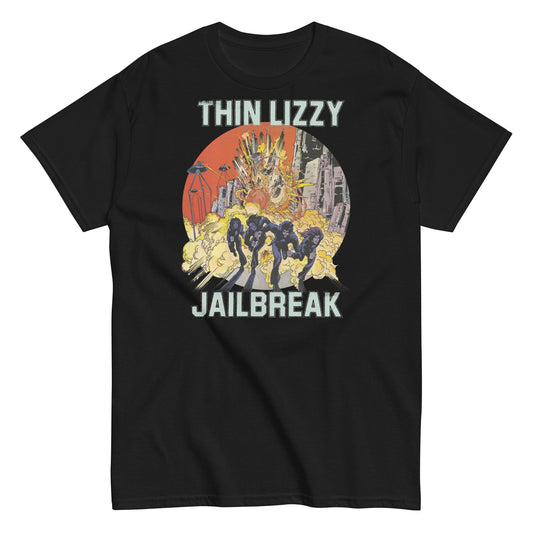 Thin Lizzy Vintage Jailbreak Mens T Shirt Black