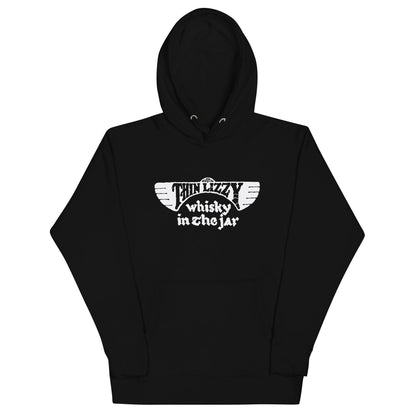 Thin Lizzy Whiskey Classic Mens Officially Licensed Hoodie Black