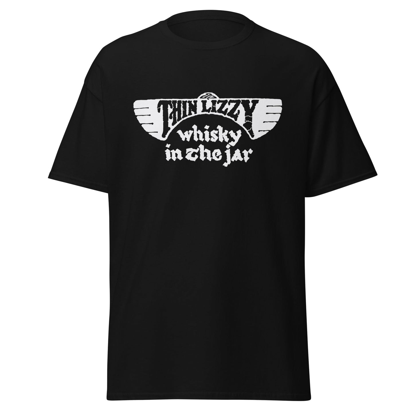 Thin Lizzy Whiskey Jumbo Print Mens T Shirt Black