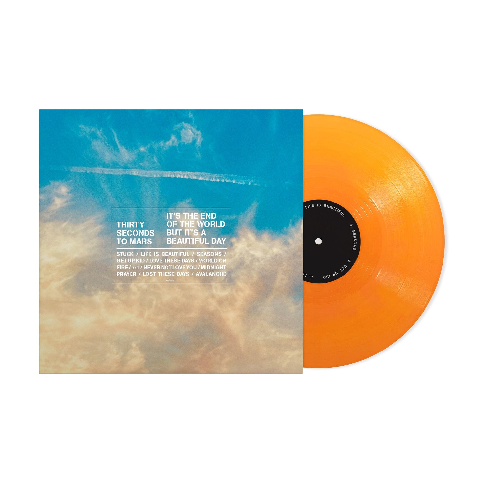 Thirty Seconds To Mars - It's The End Of The World But It's A Beautiful Day [Tangerine LP] [Vinyl] Vinyl Record