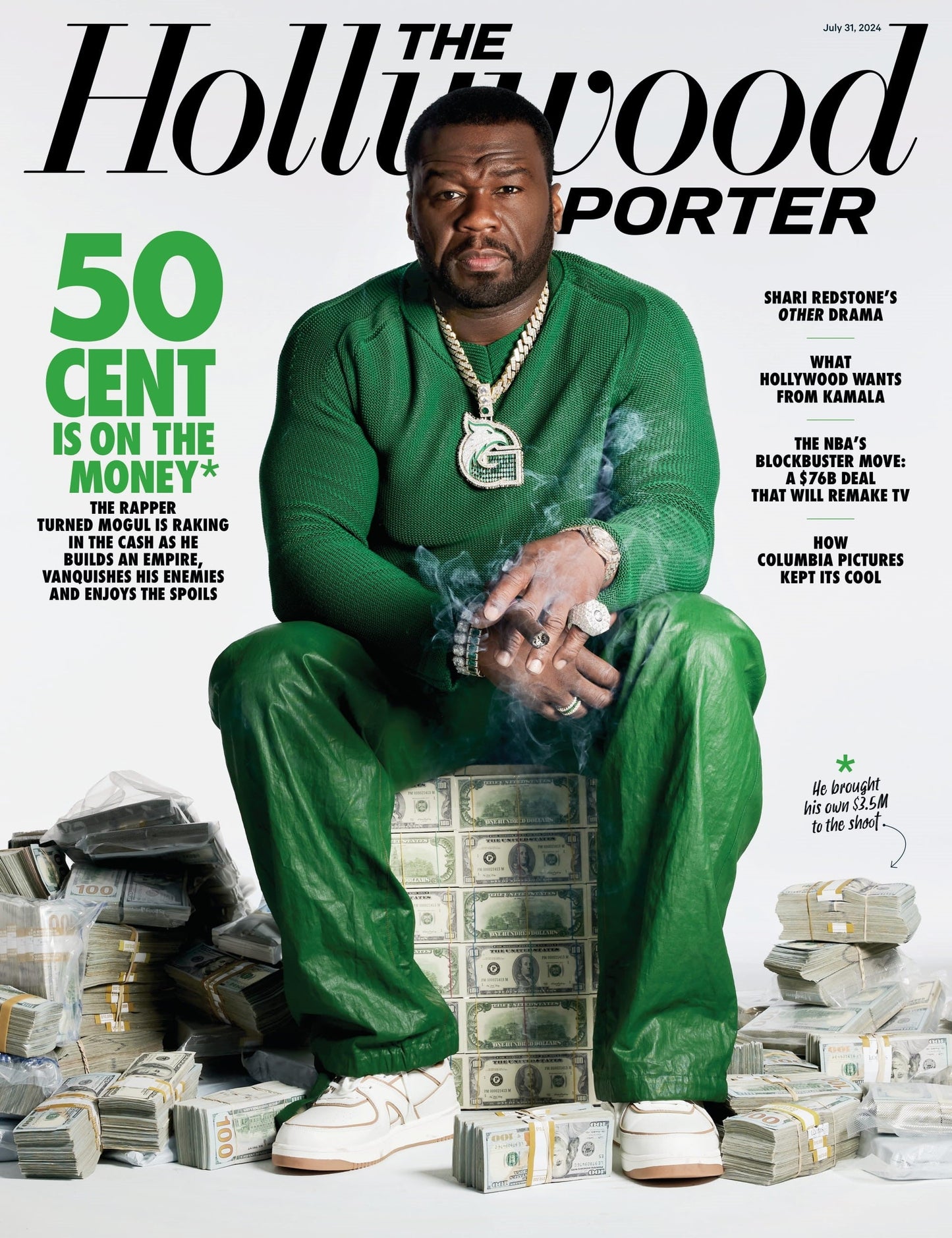 The Hollywood Reporter - 24.07.31 Edition: 50 Cent Is On The Money, What Hollywood Wants From Kamala, Snoop Dog At The Paris 2024 Summer Olympics, The NBA’s Blockbuster Move Reshaping TV & More!