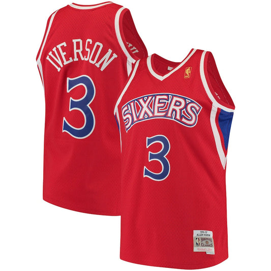 Allen Iverson Philadelphia 76ers Mitchell & Ness 1996-97 Hardwood Classics Swingman Jersey