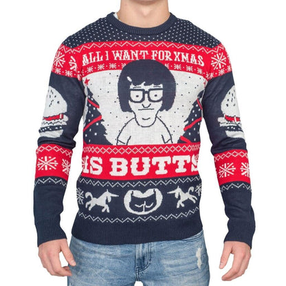 Tina All I Want for Xmas...Bob's Burgers Funny Christmas Sweater