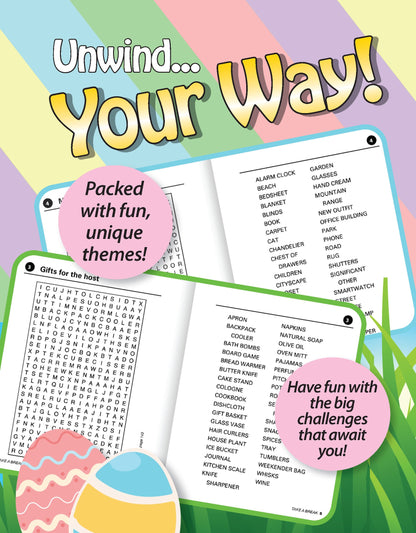 Take a Break- Tiny Take Along 25.03.07: Eggs-Tra Fun Puzzles For All Ages, Easter & Spring Themed Puzzles! Take Anywhere To Relax, Unwind, Unplug, Sharpen Your Mind & More!