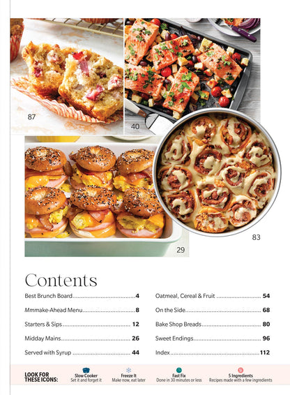 Taste of Home - The Complete Brunch Cookbook: 102 Hassle-Free Recipes, Perfect For Gatherings, Make-Ahead Meals, Bloody Mary's, Cheese Danish, Slow Cooker Burritos, Egg Bakes, Pancake Boards & More!
