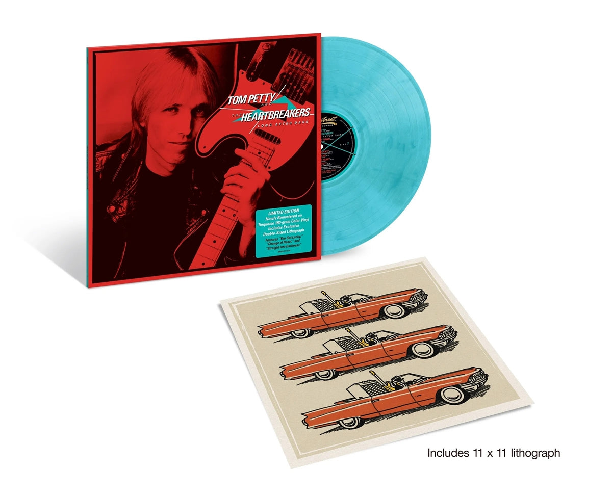 Tom Petty And The Heartbreakers - Long After Dark Indie Exclusive Limited Edition Turquoise Colored Vinyl Lithograph Vinyl Record