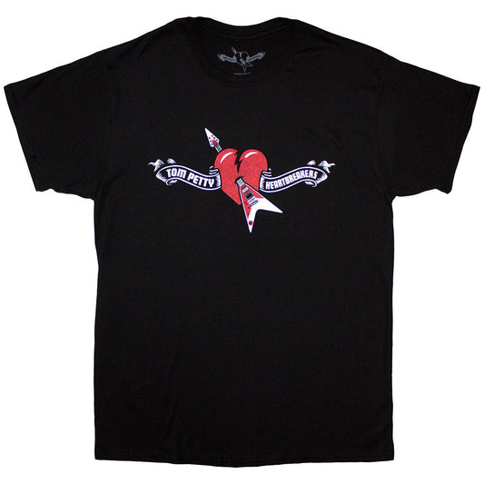 Tom Petty & The Heartbreakers Heart Logo Mens T Shirt Officially Licensed