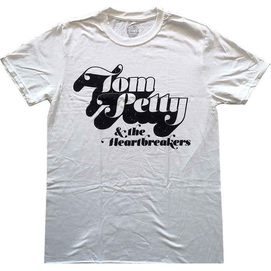 Tom Petty & The Heartbreakers T Shrt White Officially Licensed