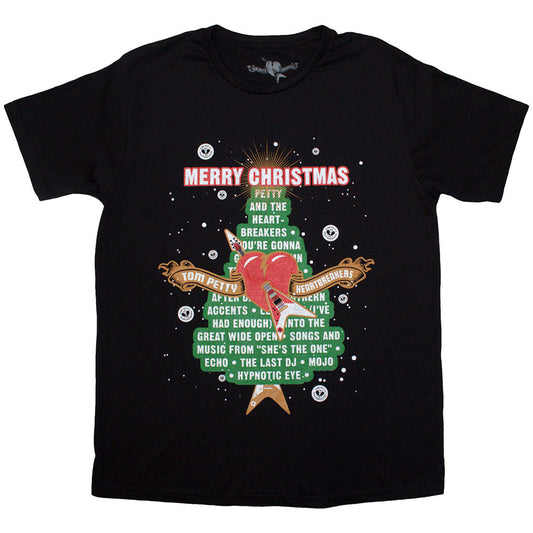Tom Petty & The Heartbreakers Merry Christmas Mens T Shirt Officially Licensed