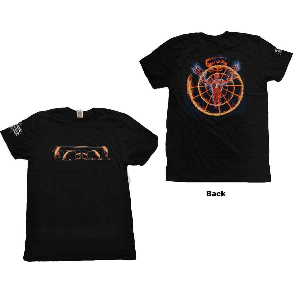 Tool Flame Spiral Mens T Shirt Black Officially Licensed