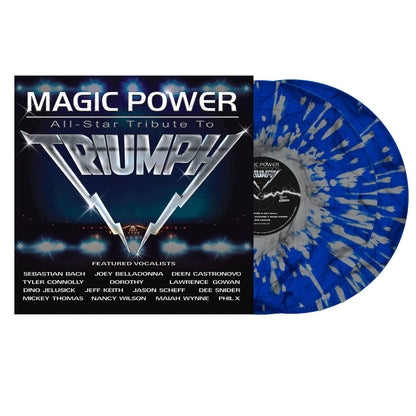Magic Power: All Star Tribute To Triumph (Indie Exclusive) (Blue/White Splatter Vinyl) (2LP) Vinyl Record