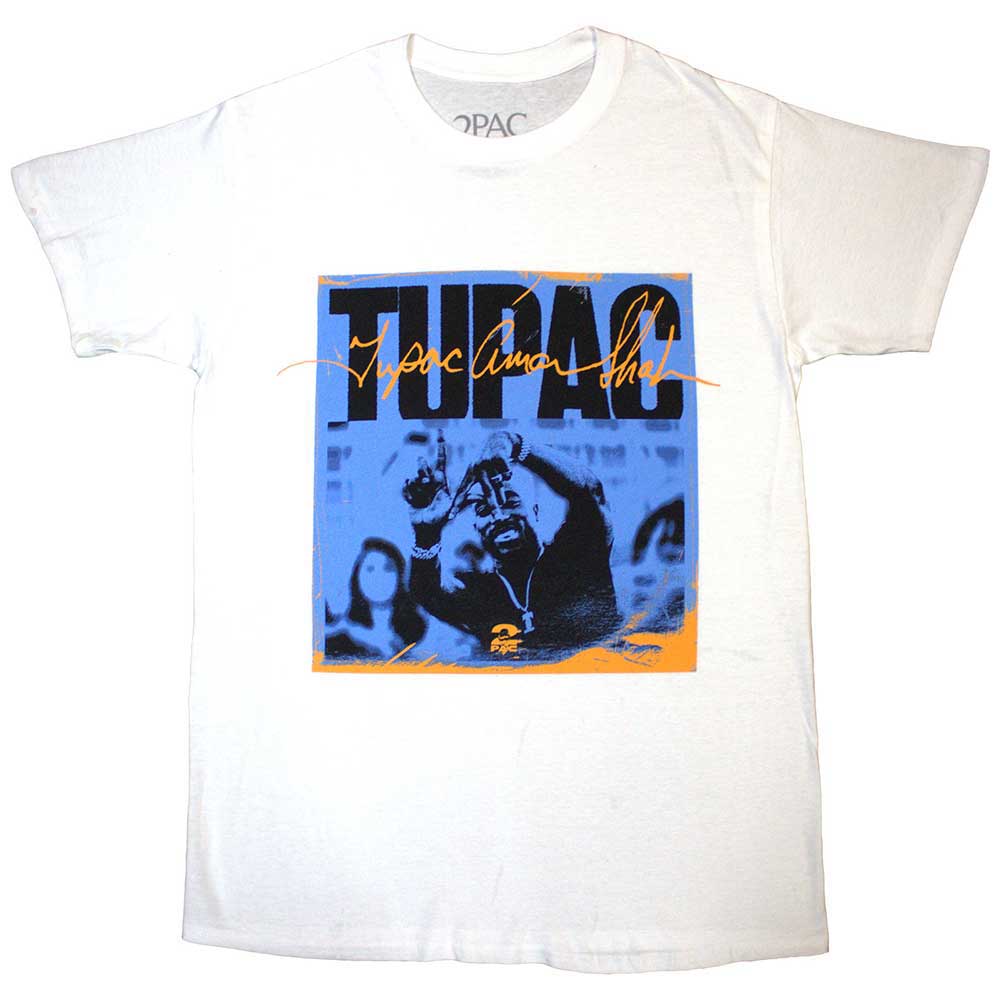 Tupac LA Sign Mens T Shirt White