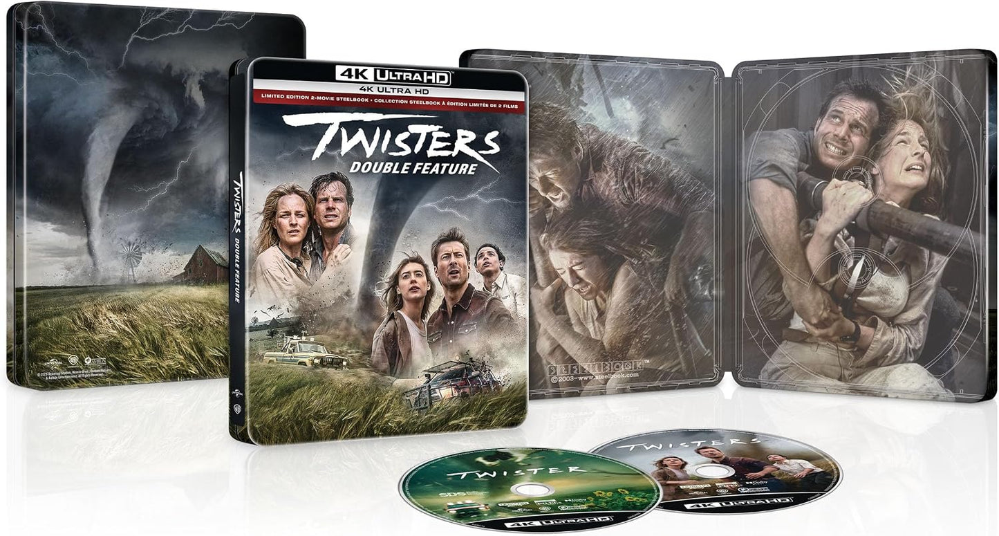 Twisters Double Feature - Limited Edition 2-Movie Steelbook (4K Ultra HD)