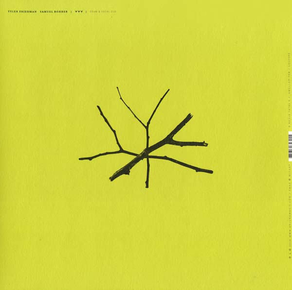 TYLER FRIEDMAN/SAMUEL ROHRER - YYY Vinyl Record