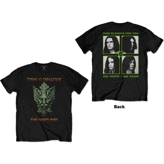 Type O Negative Green Man T Shirt Black Officially Licensed