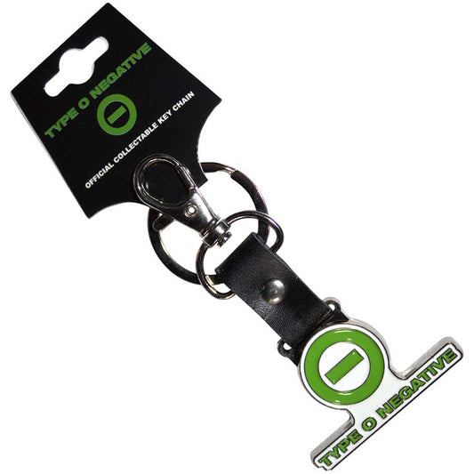 Type O Negative Negative Emblem & Text Logo Keychain