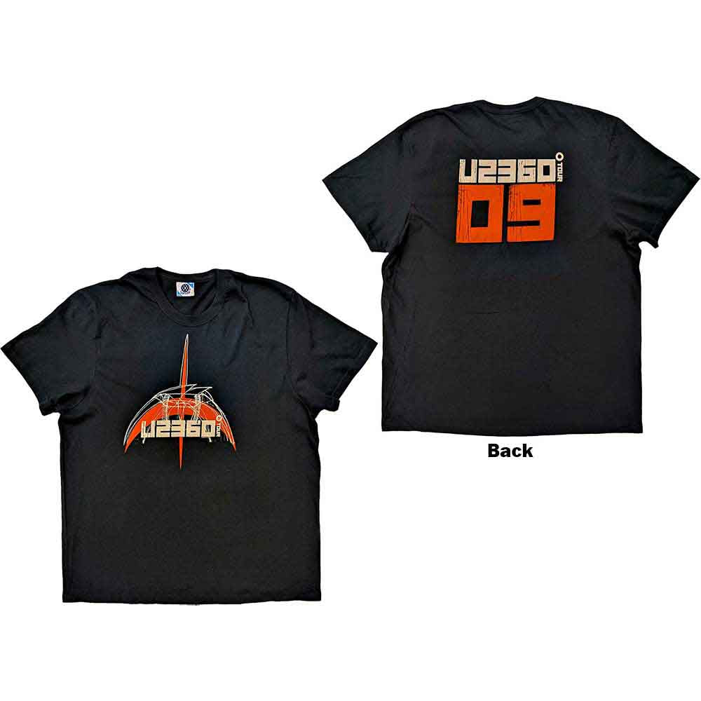 U2 360 Degree Tour 2009 Orange Logo [T-Shirt] Officially Licensed