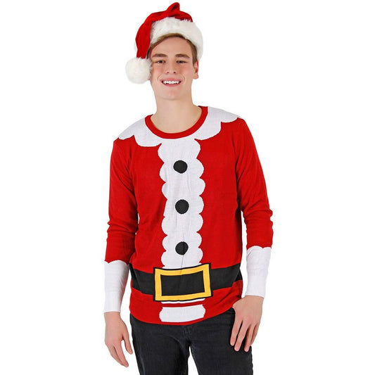 Ugly Christmas Sweater Santa Clause Sweater Costume