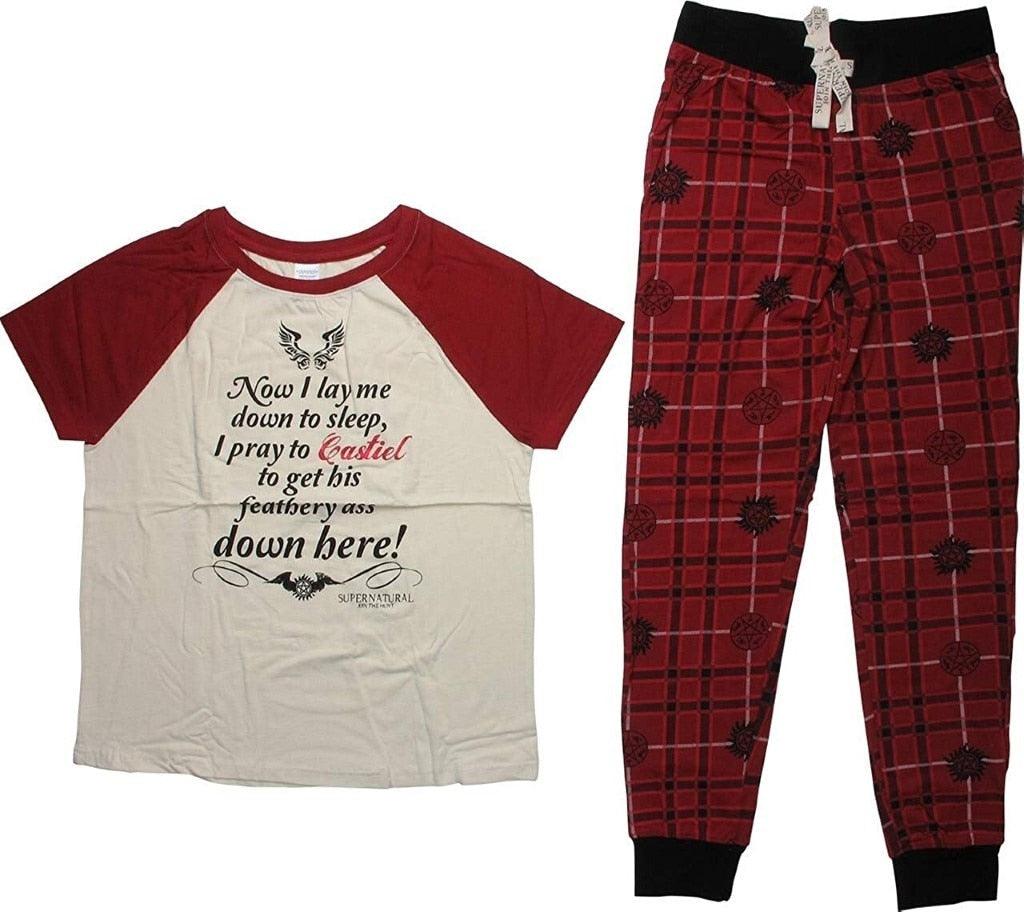 Underboss Super Natural Castiel Pray Pants and Shirt Pajama Set