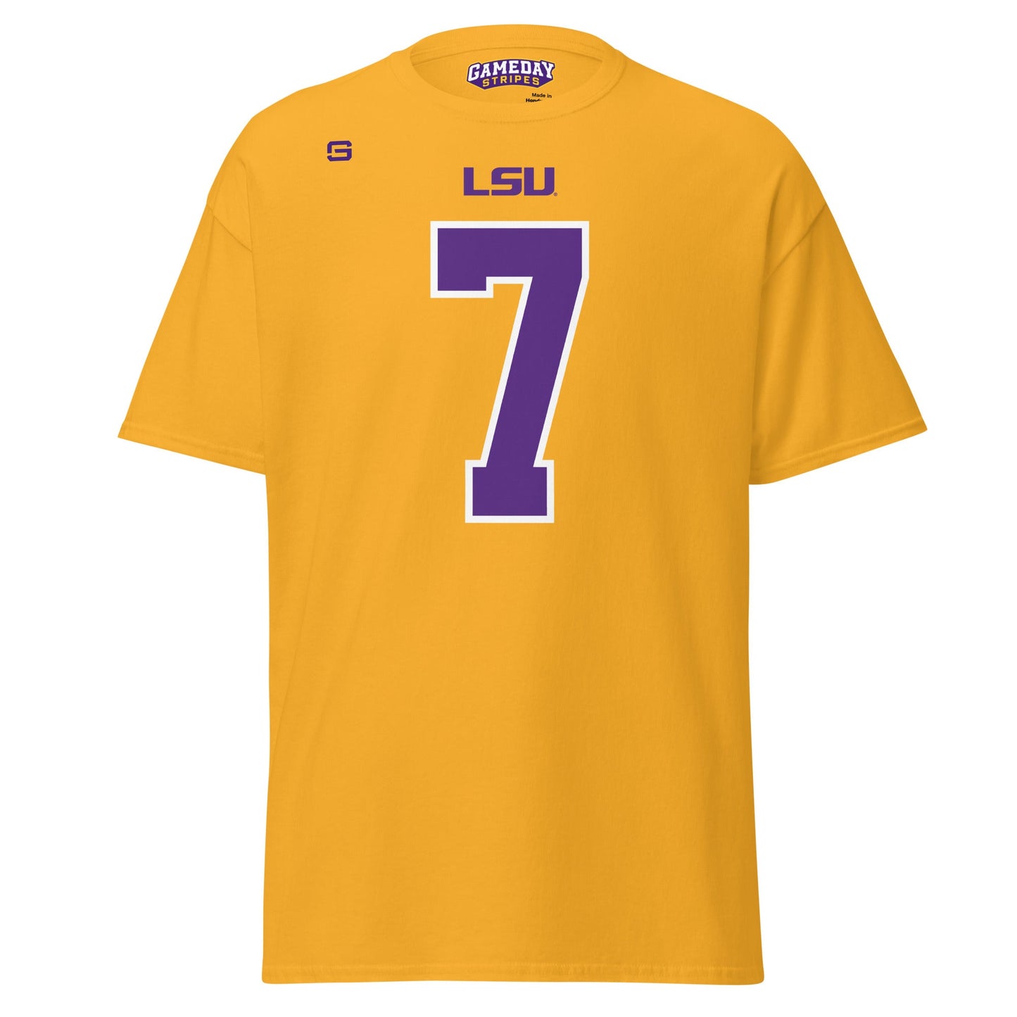 LSU Football 7 T-Shirt - Gold