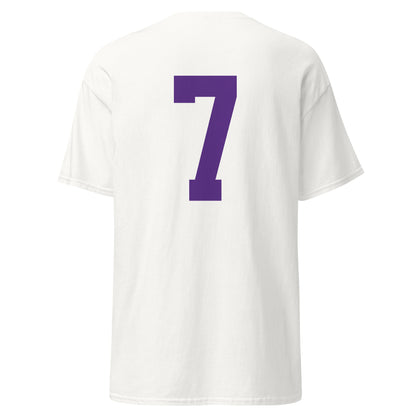 LSU Football 7 T-Shirt - White