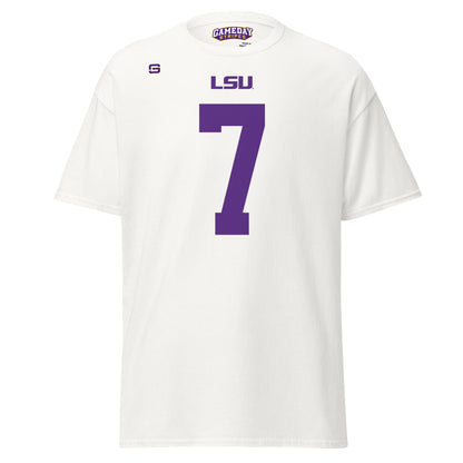 LSU Football 7 T-Shirt - White