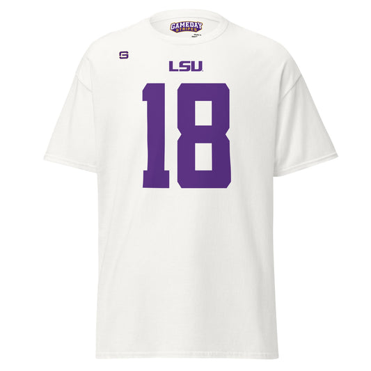 LSU Football 18 T-Shirt - White